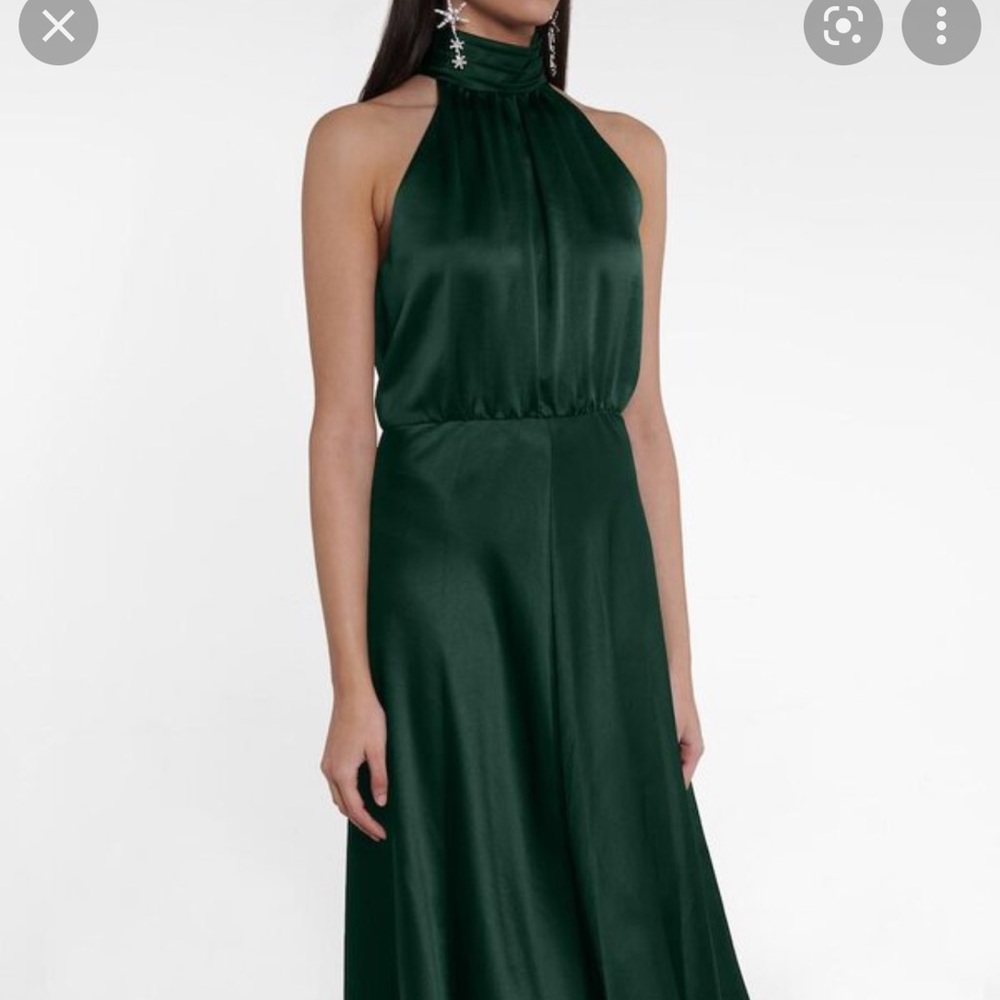 Veronica Beard Gwynie halter midi dress
